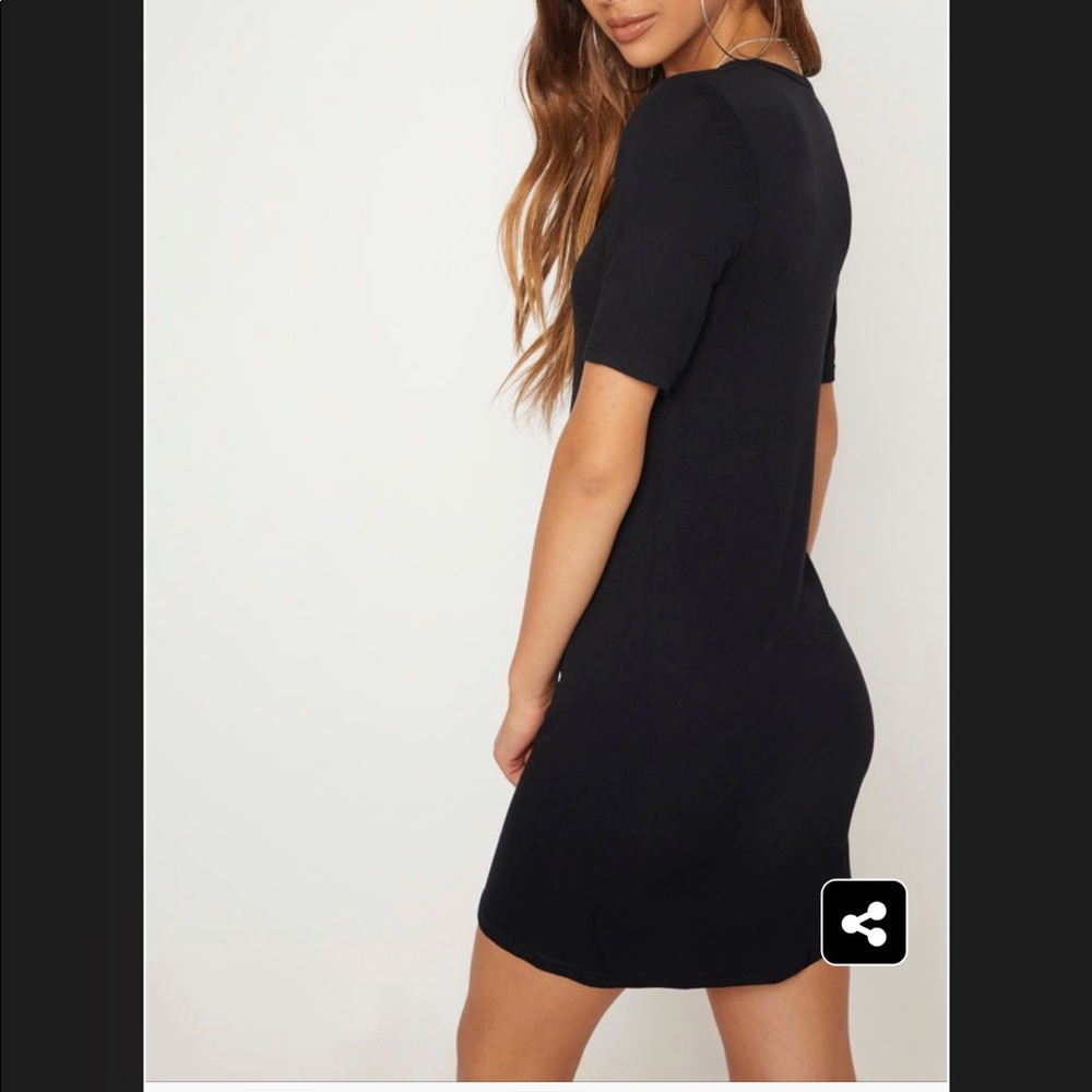 NWT black tee shirt dress